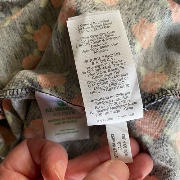 J Crew Tissue Turtleneck in Poppy Fields - Picture 8 of 8